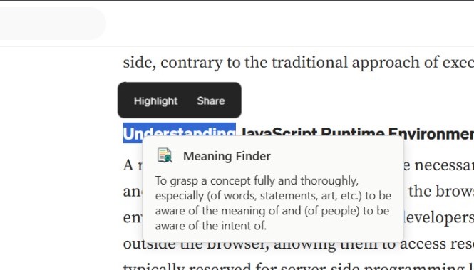 Meaning Finder